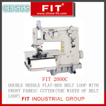 Double Needle Flat-Bed Belt Loop with Front Fabric Cutter Machine (2000c)